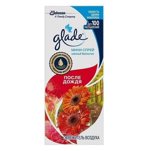 Микроспрей Glade «После дождя», 10 мл