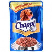 Влажный корм для собак Chappi мясо, 100 г