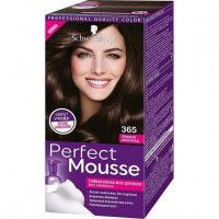 Краска для волос Perfect mousse 365 темный шоколад