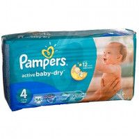 Подгузники Pampers Active baby универсальные, 4, 54 шт