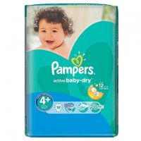 Подгузники Pampers Active baby, 4+, 18 шт