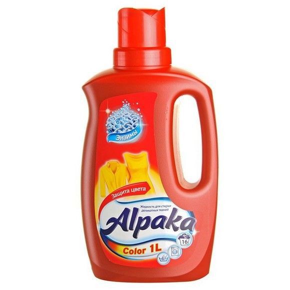 Гель для стирки Alpaka без запаха для цветного для любых видов ткани, 1.0 л