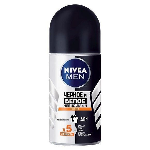 Антиперспирант Nivea «Черное и Белое» Невидимый Extra, 50мл