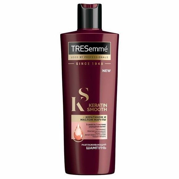Tresemme Шампунь 34106567 Разглаживающий Keratin Smooth 400мл пластиковая бутылка (Юнилевер Русь) :10