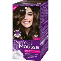 Краска для волос Perfect mousse 500 средний каштан