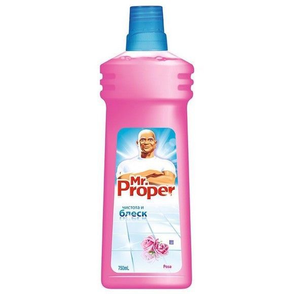 Универсальное моющее средство Mr. proper роза, 750 мл