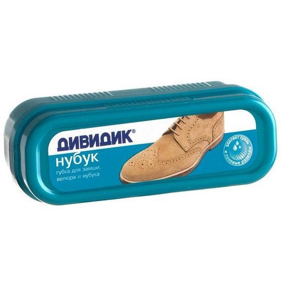 Дивидик губка 4601240009011 для замши, нубука и велюра 3г пластиковая упаковка (ОАО "Арнест") :80