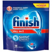 Таблетки для посудомоечных машин Finish все в одном, 14 шт