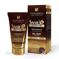 Ночной крем Novosvit, интенсивный, gel trap с муцином улитки, 50 мл