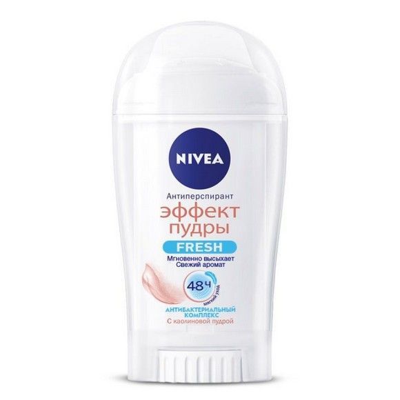 Антиперспирант NIVEA Fresh «Эффект пудры», стик, 40мл