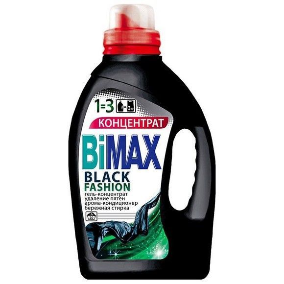Жидкое средство для стирки Bimax для черного и темного для любых видов ткани, 1.5 л