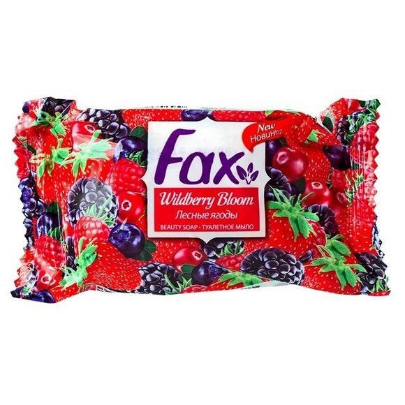 Мыло туалетное Fax Happy home flowpack blackberry, 75 г