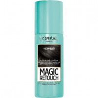 Тонирующий спрей для мгновенного закрашивания отросших корней L'Oreal Paris «Magic Retouch», оттенок Черный, 75 мл