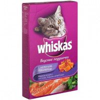 Сухой корм для кошек Whiskas тунец/лосось/креветки, 350 г