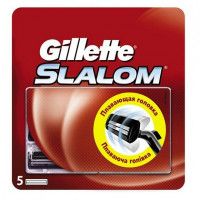 Кассета для станка Gillette Slalom мужской, 5 шт
